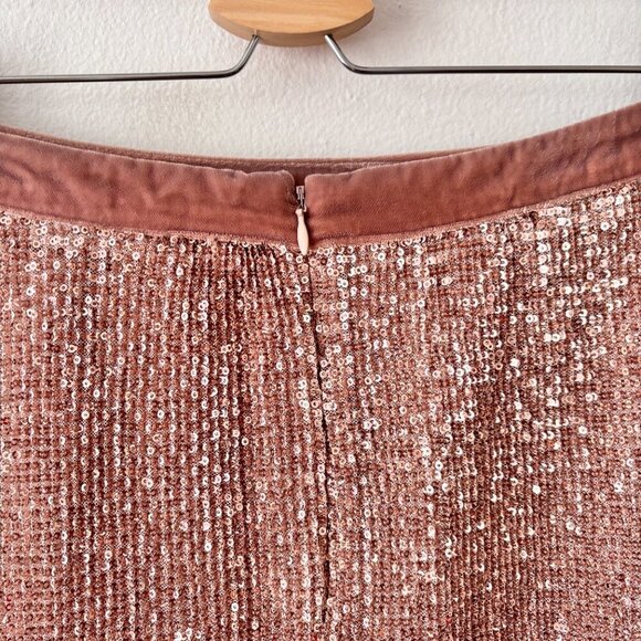 Free People Sequin Mesh Wild Child Mini Skirt - Picture 8 of 9